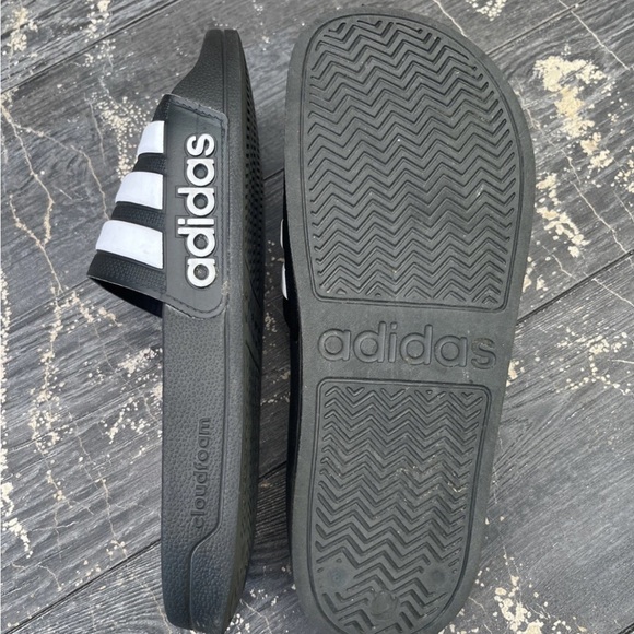 adidas Adilette Shower Men's Sandals, Size 8 - Black/White - Picture 5 of 6